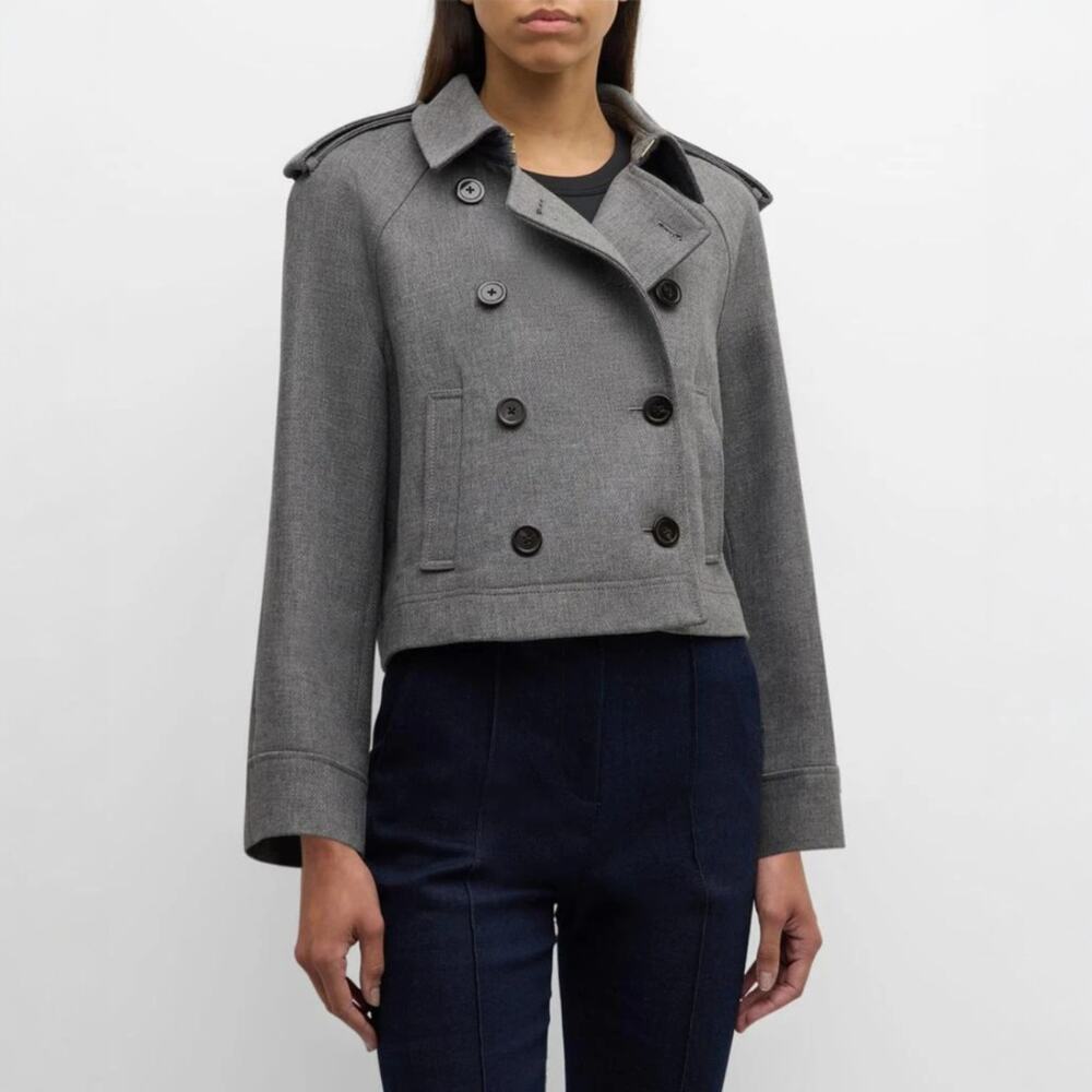 Veronica Beard Conneley Crop Trench Coat Size XL NEW - Picture 1 of 8